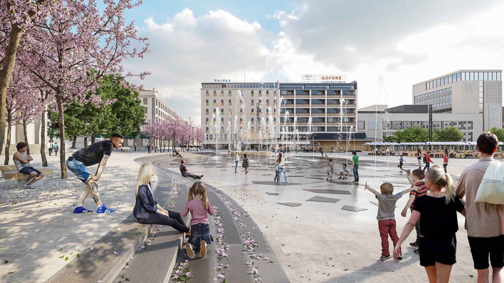Uuden kauppatorin havainnekuva